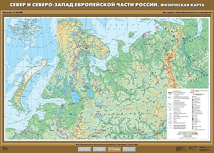 Карта северо западной части россии